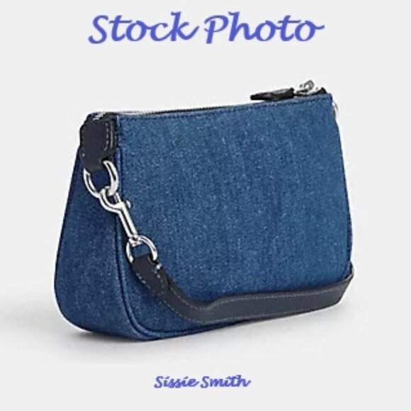 NWT Coach Nolita 19 In Denim with Rivets & Chained Id Case - Picture 8 of 16